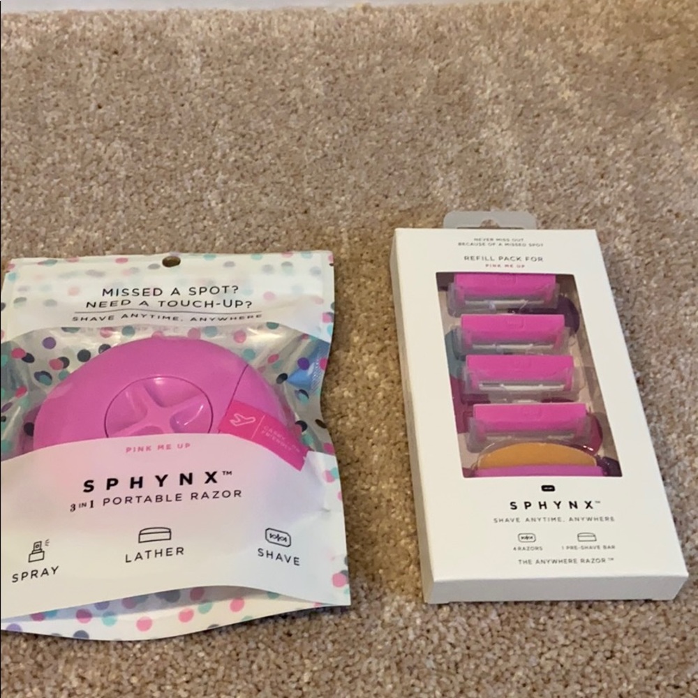 Sphynx portable shaver plus refills